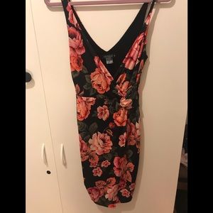 Sexy Floral Wrap Dress